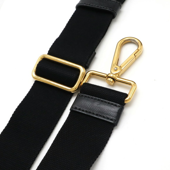 PRADA CANAPA Tote Bag Canvas NERO Black 1BG439 - Picture 7 of 10